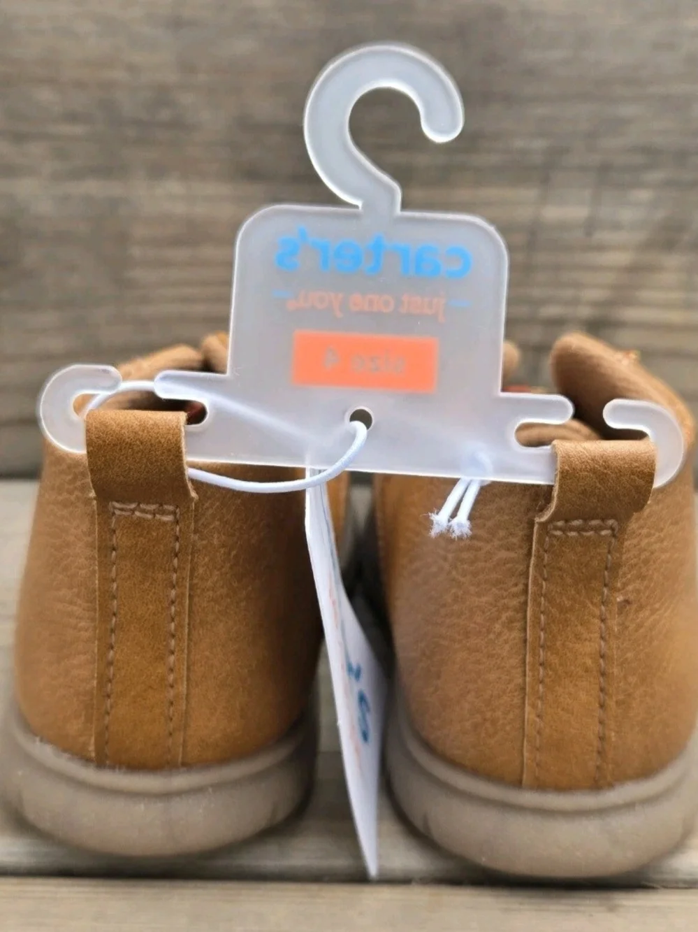 Carter's Toddler Tan/Tan Lace-Up Walker Boots